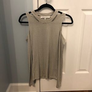 Lovers & Friends Cold Shoulder Stripe Top